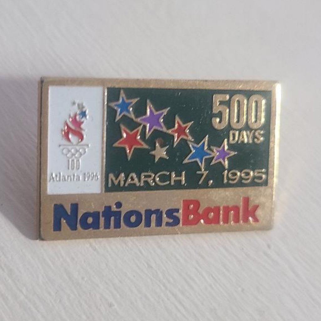 Nationsbank Atlanta Olympics 1996 Games Lapel Pin